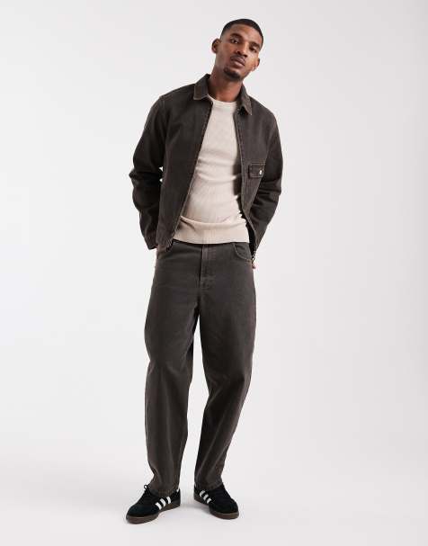 ASOS DESIGN co-ord jeans ampi marroni - view 1
