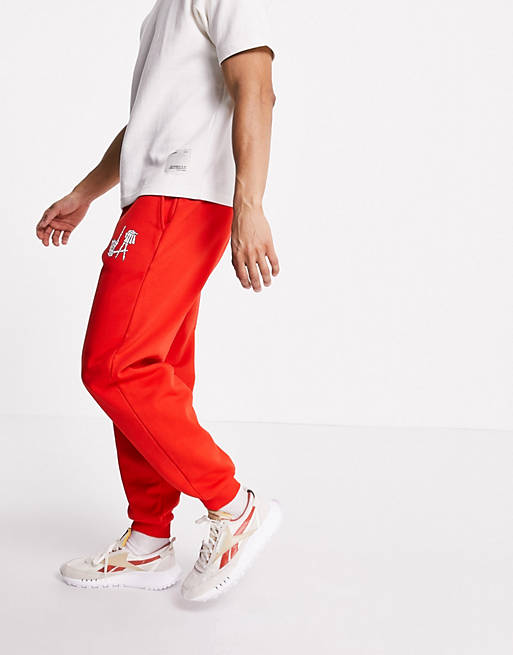  co-ord jogger with Death Row Records print in red 