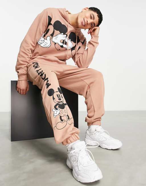 Buy Mickey Mouse Print Denim Joggers with Drawstring Closure and