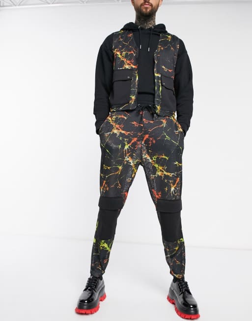 ASOS DESIGN two-piece with utility pockets in mesh, 3 of 3