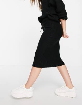 asos ribbed skirt