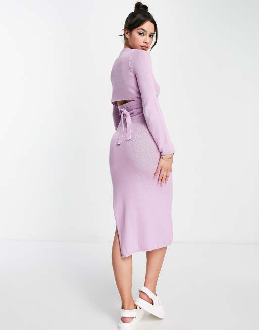 Asos design high waist midi skirt with tie hotsell