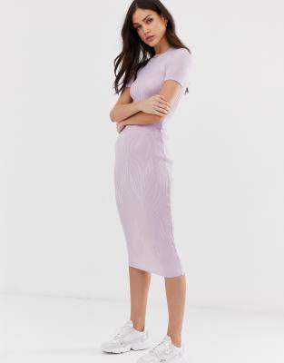 pink midi skirt asos