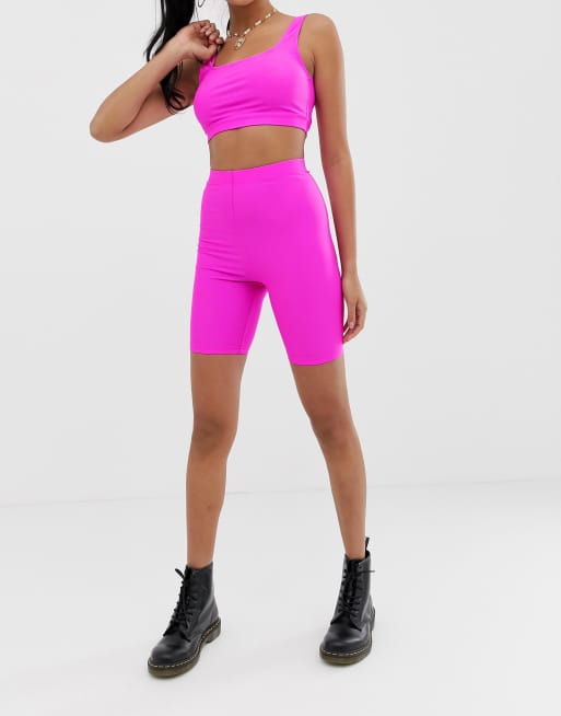 Asos store neon shorts