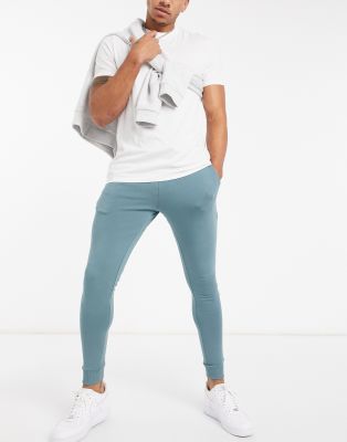 blue skinny joggers