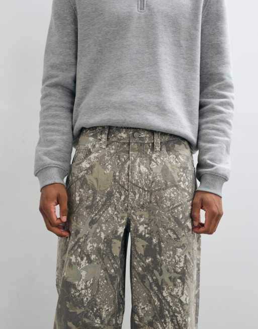 ASOS DESIGN co-ord loose canvas trouser in camo print, 5 of 5