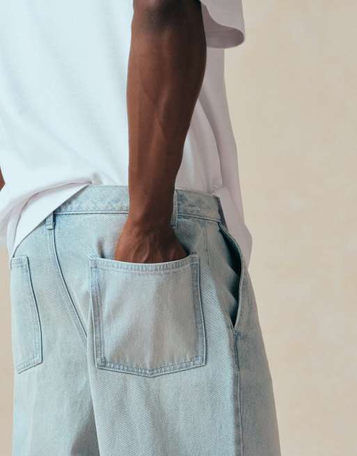 ASOS DESIGN co-ord loose jeans in light wash blue, 2 of 5