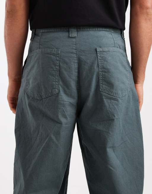 ASOS DESIGN co-ord loose pants in charcoal ripstop , 5 of 5