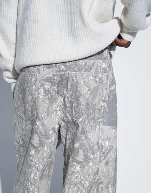 ASOS DESIGN co-ord losse canvas broek met camouflageprint, 5 van 5