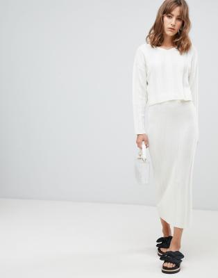 jumper and midi skirt co ord