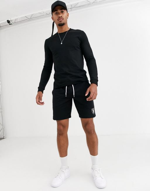 ASOS DESIGN co-ord NFL long sleeve t-shirt with raiders back print