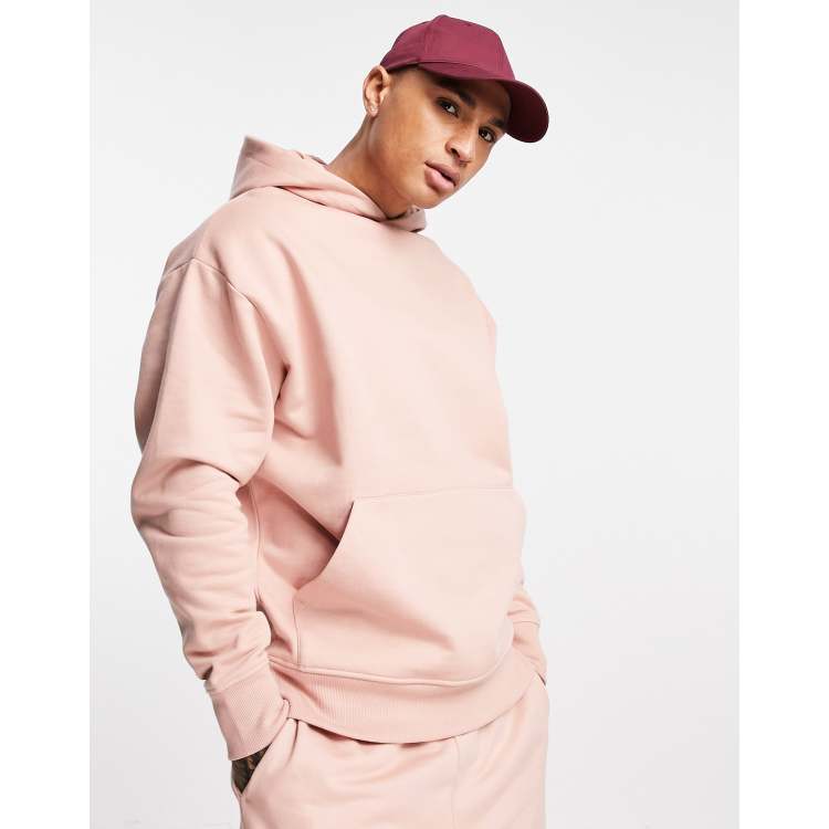 Pink oversized hoodie mens best sale