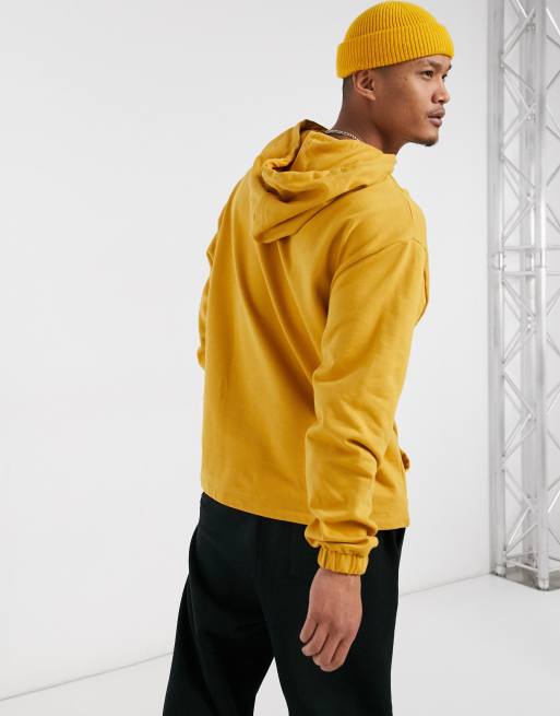 ASOS DESIGN co ord oversized hoodie in burnt yellow YELLOW