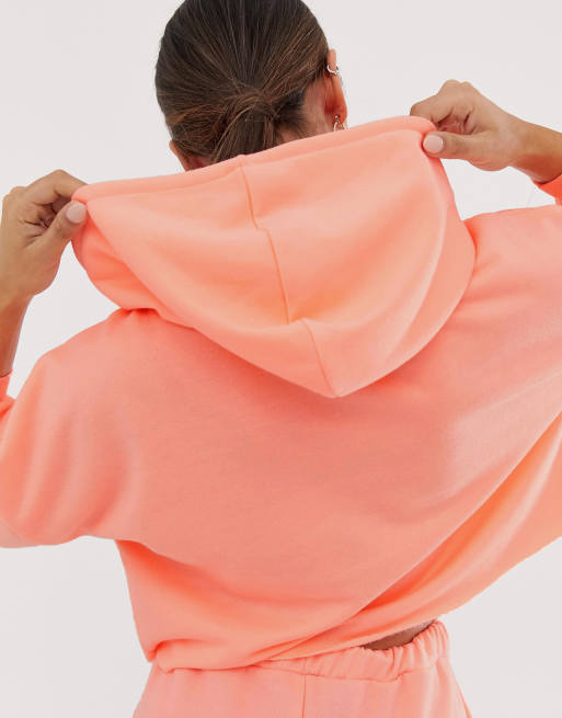 Neon coral best sale hoodie