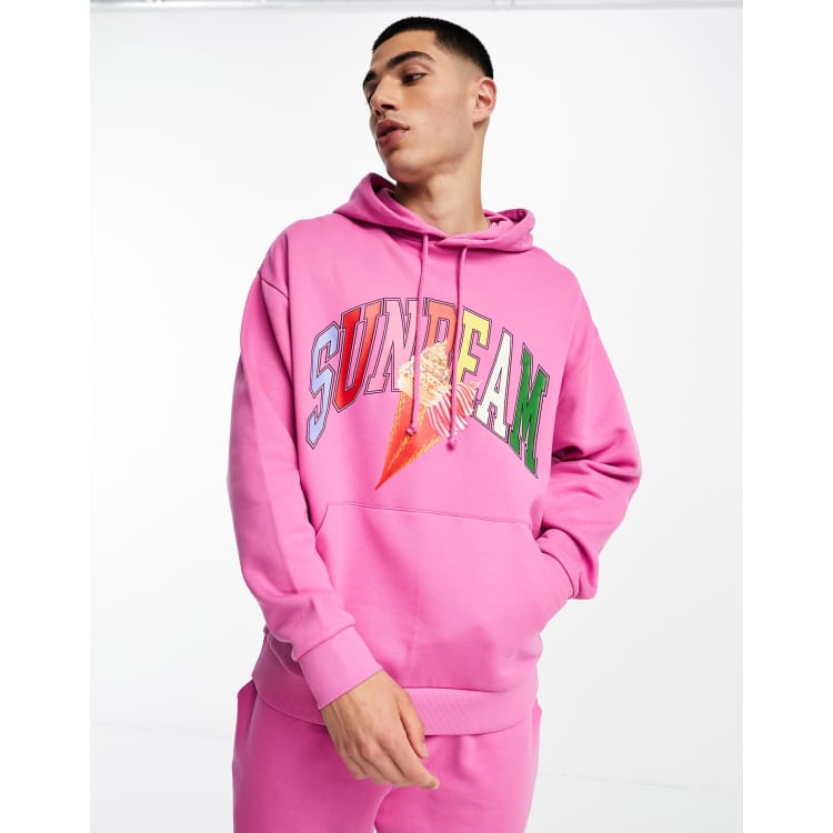 Mens pink clearance thrasher hoodie