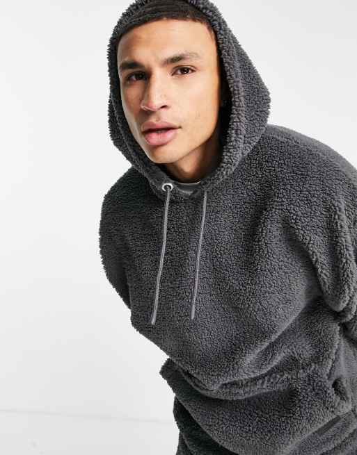 Asos oversized 2024 hoodie in borg