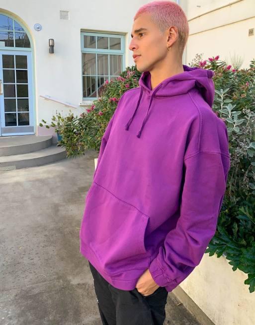 Washed cheap purple hoodie