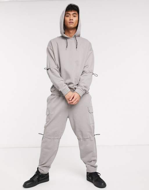 ASOS DESIGN organic tracksuit with oversized hoodie & oversized