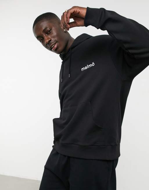ASOS DESIGN co-ord tracksuit with small city print in black, 2 of 2