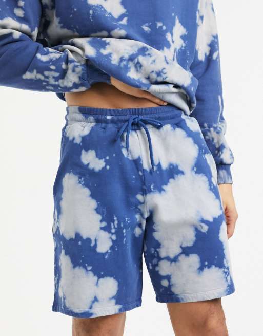 ASOS DESIGN co-ord oversized tracksuit in earthy tones and blue tie-dye, 3 of 3