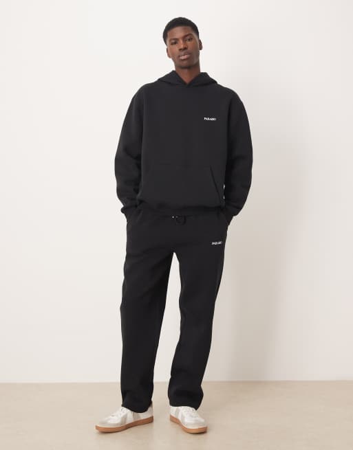 ASOS DESIGN co-ord oversized jogger with print in black, 2 of 5