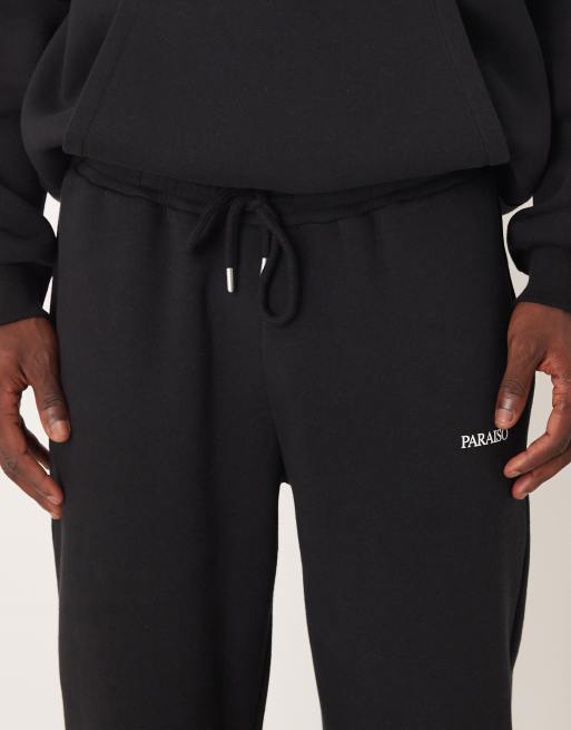 ASOS DESIGN co-ord oversized jogger with print in black, 4 of 5