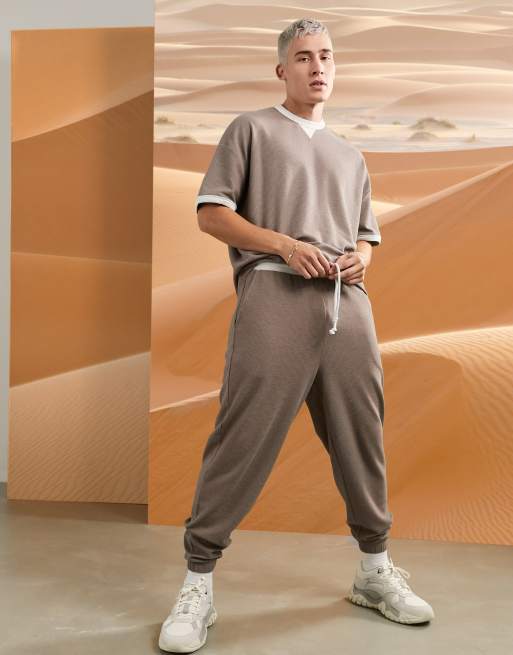 Asos waffle online joggers