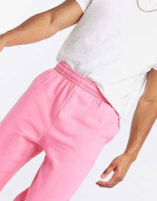 bright pink joggers