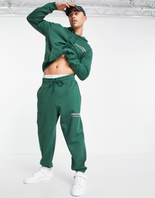 green oversized joggers