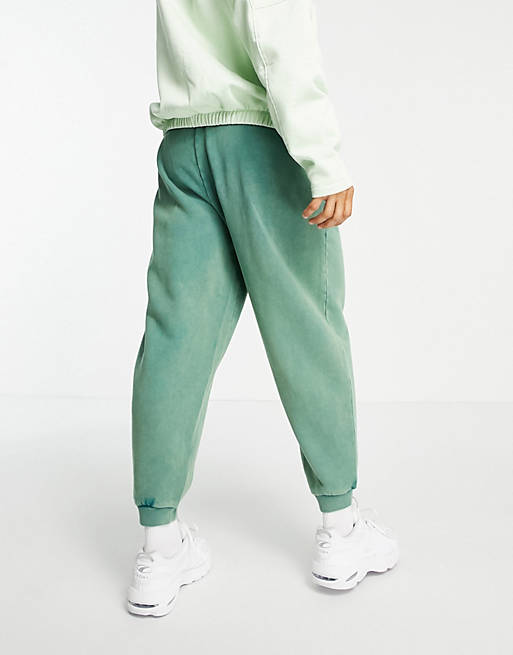 Joggers with embroidered logo in acid wash co-ord & Bademode Sportmode Lange Hosen ASOS Sport 
