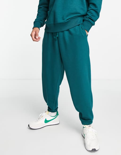 Asos Design Co Ord Oversized Joggers In Green Asos