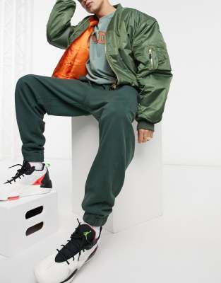 asos green joggers