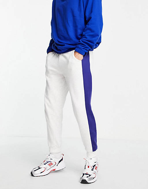 ASOS DESIGN co-ord oversized joggers with printed side stripe