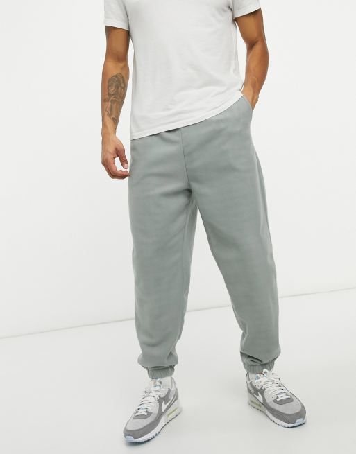 ASOS DESIGN co ord oversized polar fleece joggers in grey