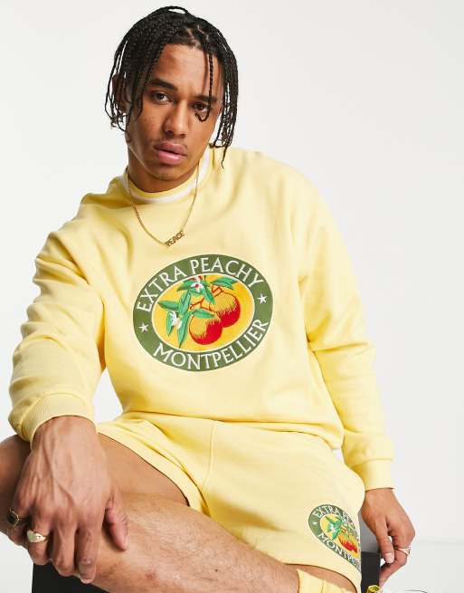 Asos yellow sweatshirt hotsell