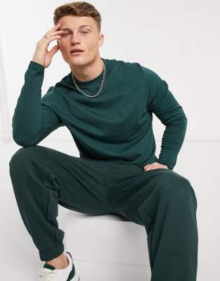 dark green jogger set