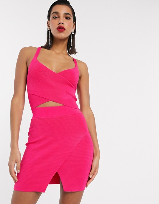 ASOS DESIGN co-ord ripple stitch structured knit bralet