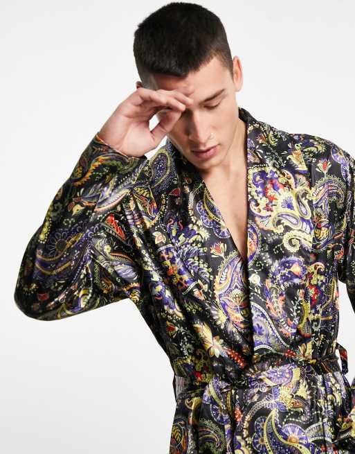 Asos silk dressing gown online