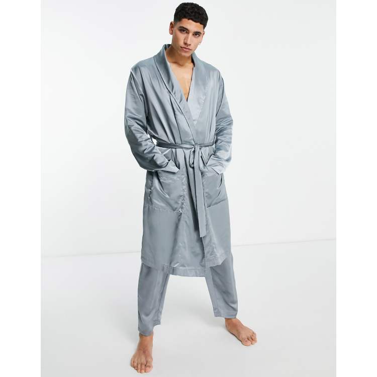 ASOS DESIGN co ord satin dressing gown