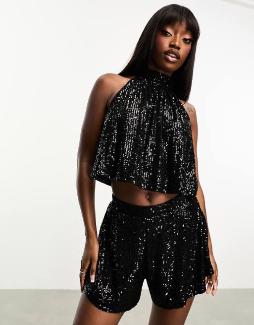 Asos sequin top best sale