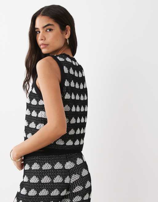ASOS DESIGN - Co-ord set met gehaakte gebreide strand-tanktop met stippen, 4 van 4