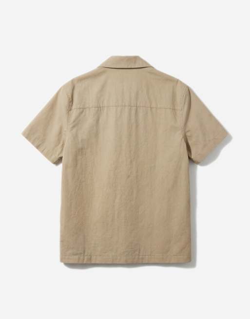 ASOS DESIGN co-ord shirt in beige, 7 of 12