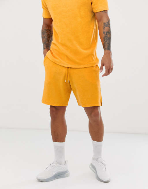 Asos shop yellow shorts