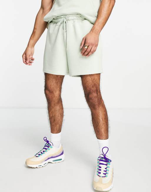 ASOS DESIGN coord slim shorts in pastel green ASOS