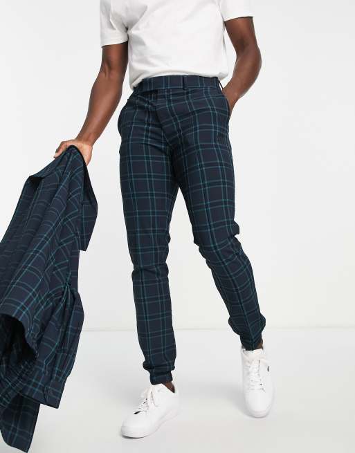 Checked hot sale smart joggers