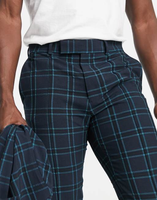 Asos mens hot sale checkered trousers