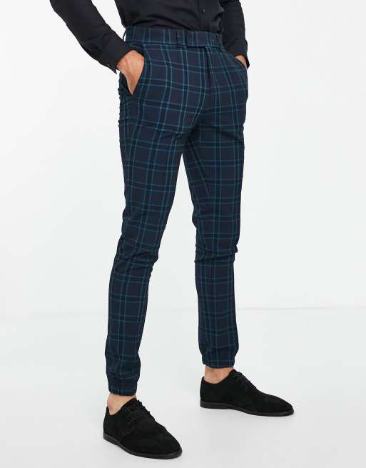 Asos mens check store trousers