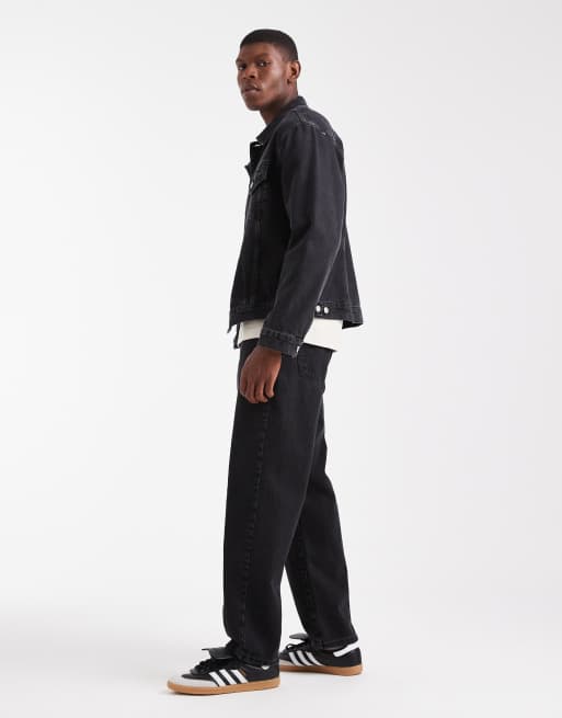 ASOS DESIGN co-ord straight jeans in black, 3 of 5