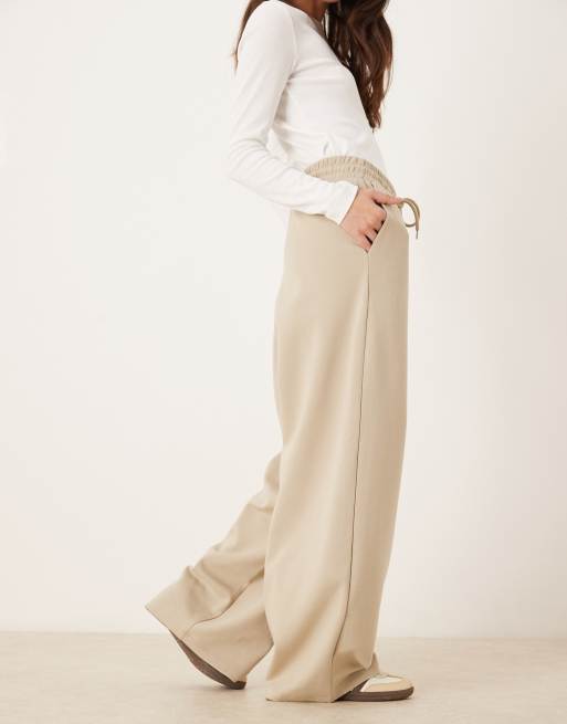 ASOS DESIGN co-ord straight leg jogger with seam detail in grey marl, 2 of 5