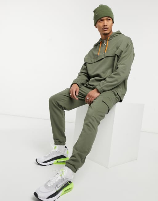 Green and sale orange joggers